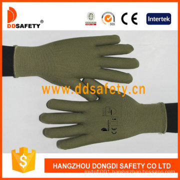 Bamboo Green Nylon Polyester Working Protection Gloves